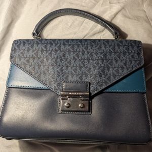 Small Blue Michael Kors Top Handle Bag
